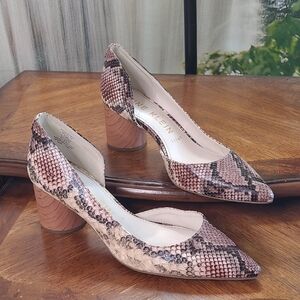 Anne Klein iflex Necessity Womens 8.5 snake print cylindrical high heel shoes